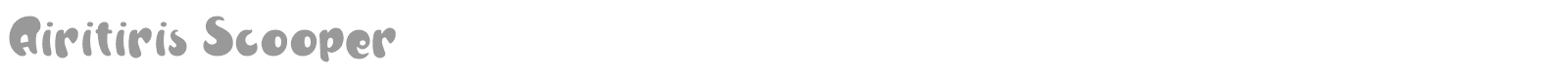 Airtiris Scooper font preview